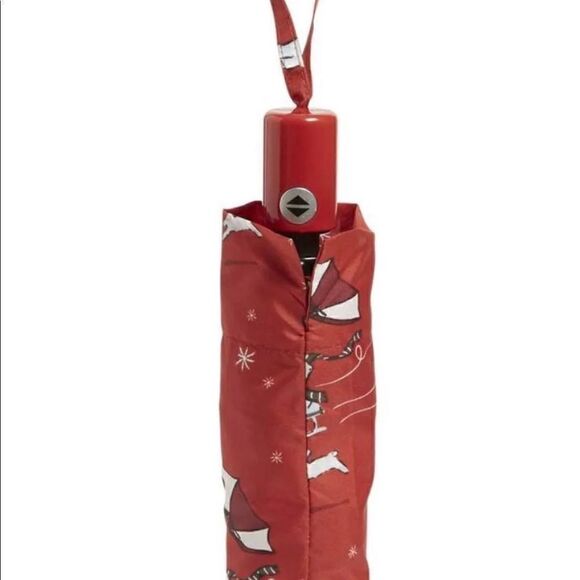 Vera Bradley Umbrella Beary Merry Red - Picture 3 of 4